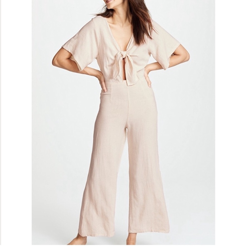 Rachel Pally Linen Jumpsuit in Natural, Medium